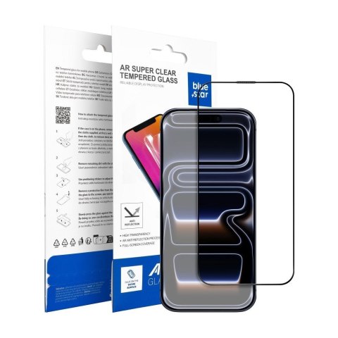 Szkło hartowane do iPhone 17 Blue Star 5D AR czarne