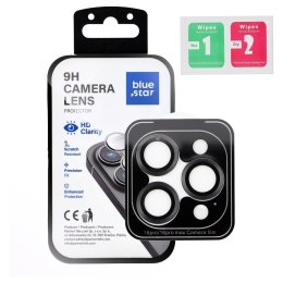 Szkło hartowane na aparat do iPhone 16 PRO / 16 PRO MAX Blue Star Easy Install czarne