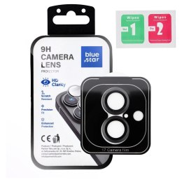 Szkło hartowane na aparat do iPhone 17 Blue Star Easy Install czarne