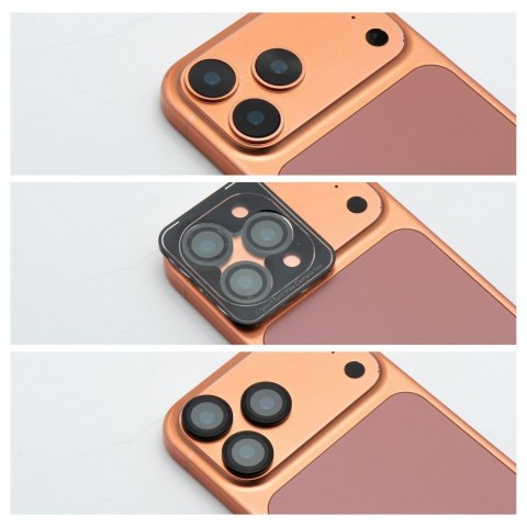 Szkło hartowane na aparat do iPhone 17 Blue Star Easy Install czarne