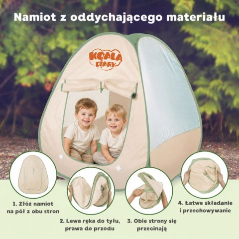 WOOPIE Discovery Zestaw Małego Odkrywcy Namiot Kempingowy XXL na Biwak 15 el.
