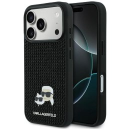 KARL LAGERFELD futerał do IPHONE 17 Pro KLHCP17L6PRKCLK (Rhinestone W/ K&C PIN) czarny