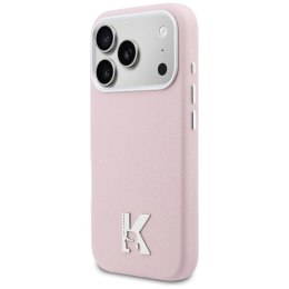 KARL LAGERFELD futerał do IPHONE 17 Pro Max kompatybilny z MagSafe KLHMP17X5PGFKHGP (PU FW W/ KHead Logo) różowy