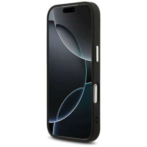 KARL LAGERFELD futerał do IPHONE 17 Pro kompatybilny z MagSafe KLHMP17LPSMLRKCK (PU K&C Pins) czarny