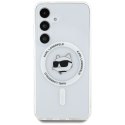 KARL LAGERFELD futerał do SAMSUNG S25 KLHMS25SHLSCHH (Magnetic IML Metal Choupette Head) biały