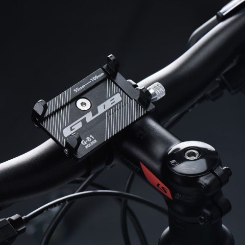 GUB uchwyt rowerowy na kierownicę G81 Aluminium czarny