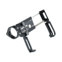 GUB uchwyt rowerowy na kierownicę P10 Aluminium + silikonowy uchwyt czarny