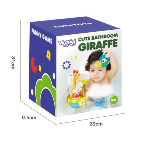 WOOPIE BABY Zabawka do Kąpieli Żyrafa z Lejkiem na Przyssawke