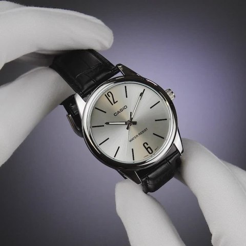 KLASYCZNY ZEGAREK MĘSKI DO GARNITURU CASIO MTP-V005L-7B + PUDEŁKO PREZENT