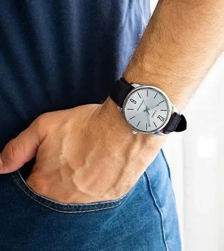 KLASYCZNY ZEGAREK MĘSKI DO GARNITURU CASIO MTP-V005L-7B + PUDEŁKO PREZENT