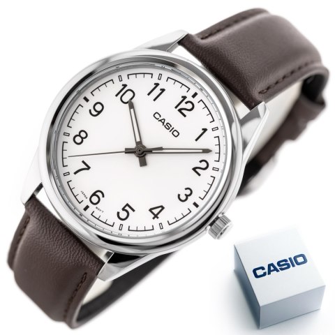 KLASYCZNY ZEGAREK MĘSKI DO GARNITURU CASIO MTP-V005L-7B4 + PUDEŁKO PREZENT