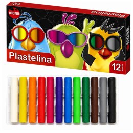 Plastelina szkolna 12 kolorów MONA