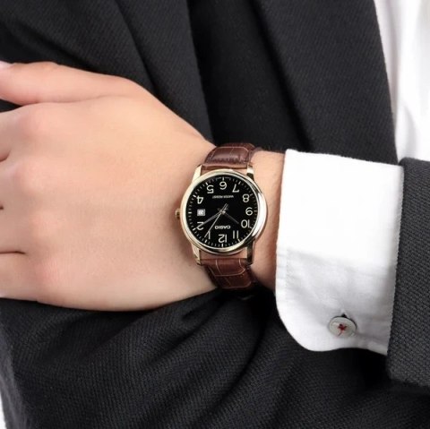 ZEGAREK MĘSKI CASIO MTP-V001GL 1B (zd080b) + BOX