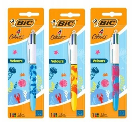 Długopis 4 Colours Velours Długopis 1szt mix BIC