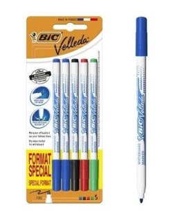Marker suchościeralny Velleda Fine 5kol BIC