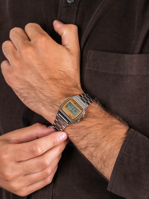ZEGAREK MĘSKI CASIO A158WEA-9 (zd093b) - KLASYKA + BOX