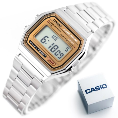 ZEGAREK MĘSKI CASIO A158WEA-9 (zd093b) - KLASYKA + BOX