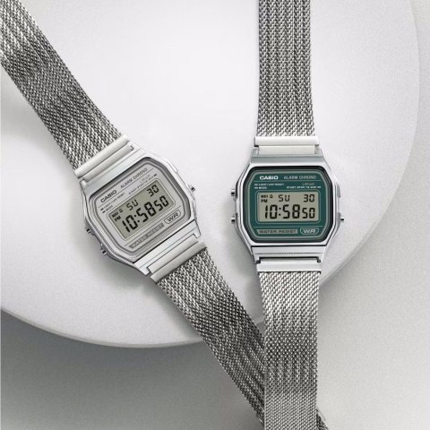 ZEGAREK MĘSKI CASIO A158WEM-3DF (zd093d) - KLASYKA + BOX