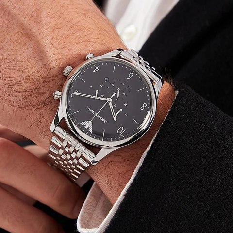 ZEGAREK MĘSKI EMPORIO ARMANI CLASSIC AR1863 + BOX (zi003d)