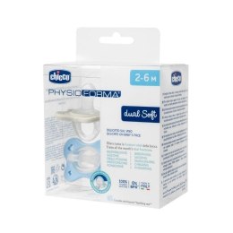Smoczek PhysioForma Dual Soft niebieski 2-6m 2 szt