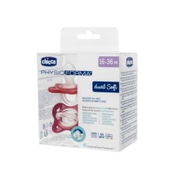Smoczek PhysioForma Dual Soft różowy 16-36m 2szt
