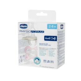 Smoczek PhysioForma Dual Soft różowy 2-6m 2szt