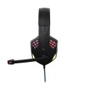 Słuchawki przewodowe nauszne Jack 3,5 mm / USB A Art gamingowe z mikrofonem G11 czarne