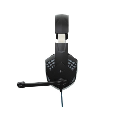 Słuchawki przewodowe nauszne Jack 3,5 mm / USB A Art gamingowe z mikrofonem G11 czarne
