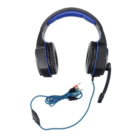 Słuchawki przewodowe nauszne Jack 3,5 mm / USB A Art gamingowe z mikrofonem G11 czarne