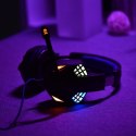 Słuchawki przewodowe nauszne Jack 3,5 mm / USB A Art gamingowe z mikrofonem G11 czarne