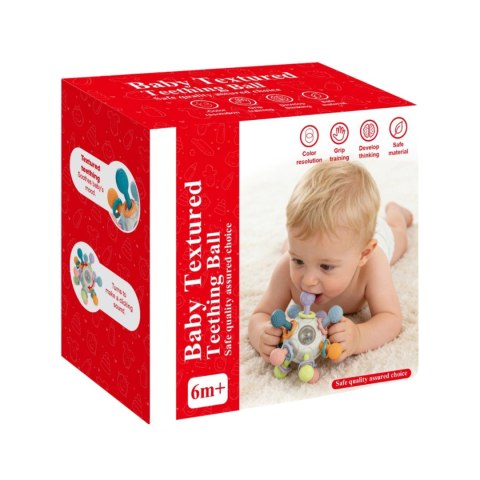 WOOPIE BABY Zabawka Sensoryczna Gryzak Piłka 3w1 Piłka 6m+