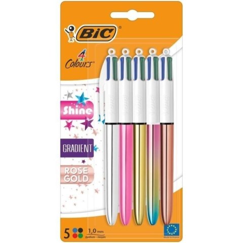 Długopis Colours Shine Gradient AST 5szt BIC
