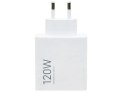 XIAOMI oryginalna ładowarka sieciowa USB A QC3.0 6A 120W MDY-16-EN biała bulk