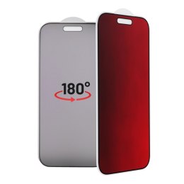 Szkło hybrydowe 5D do iPhone 16 PRO MAX Bestsuit Flexible Colorfull Privacy 180 magenta