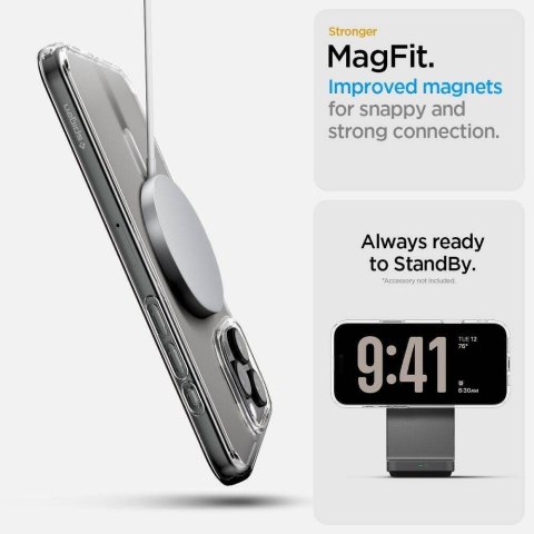 SPIGEN futerał ULTRA HYBRID "T" MAG kompatybilny z MagSafe do IPHONE 16 Pro Max white