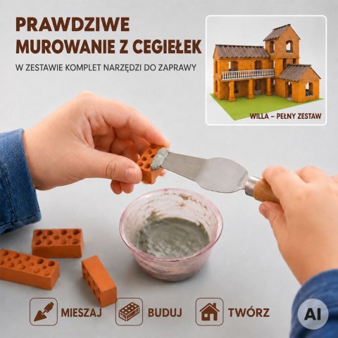 WOOPIE Zestaw DIY Konstrukcyjny Willa z Cegiełek 461 el. dla Dzieci