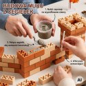 WOOPIE Zestaw Konstrukcyjny DIY z Cegieł Zamek 273 el. Cegiełki Budowlane