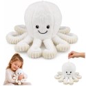 Pluszowa Ośmiornica Maskotka Przytulanka Sprężyste Macki Biała 30 cm