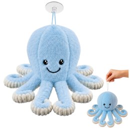 Pluszowa Ośmiornica Maskotka Przytulanka Z Przyssawką Niebieska 16 cm