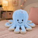 Pluszowa Ośmiornica Maskotka Przytulanka Z Przyssawką Niebieska 16 cm