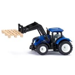 Siku 15 - Traktor z widłami i paletami New Holland