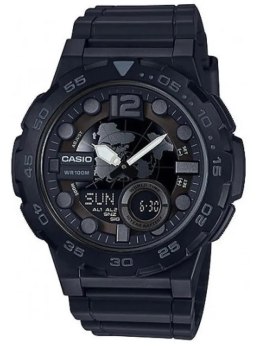 ZEGAREK MĘSKI CASIO AEQ-100W-1BV (zd070b) - WORLD TIME + BOX