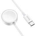 Ładowarka indukcyjna Hoco 2,5W USB C kompatyblina z Apple Watch i Samsung Watch CW59 biała