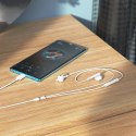Słuchawki przewodowe douszne USB C Hoco M93 białe