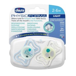 Smoczek PhysioForma Light glow 2-6m 2szt