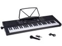 Organy KEYBOARD KLASYCZNY 61-klawiszy w dotyku jak drewno + mikrofon IN0184