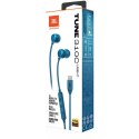 Słuchawki przewodowe douszne USB C JBL Tune 310C niebieskie