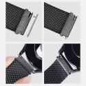 DUX DUCIS pasek MILANESE magnetyczny ze stali nierdzewnej 22 mm czarny