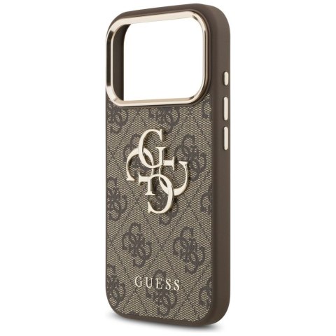 GUESS futerał do IPHONE 18 Pro / 17 Pro GUE005483 (PU W/ Big 4G Classic Logo) brązowy złoty