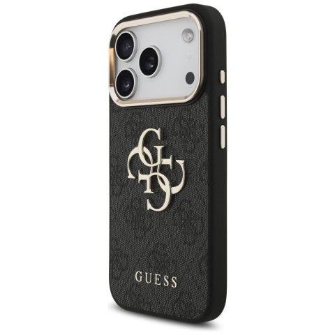 GUESS futerał do IPHONE 18 Pro / 17 Pro GUE005483 (PU W/ Big 4G Classic Logo) czarny złoty
